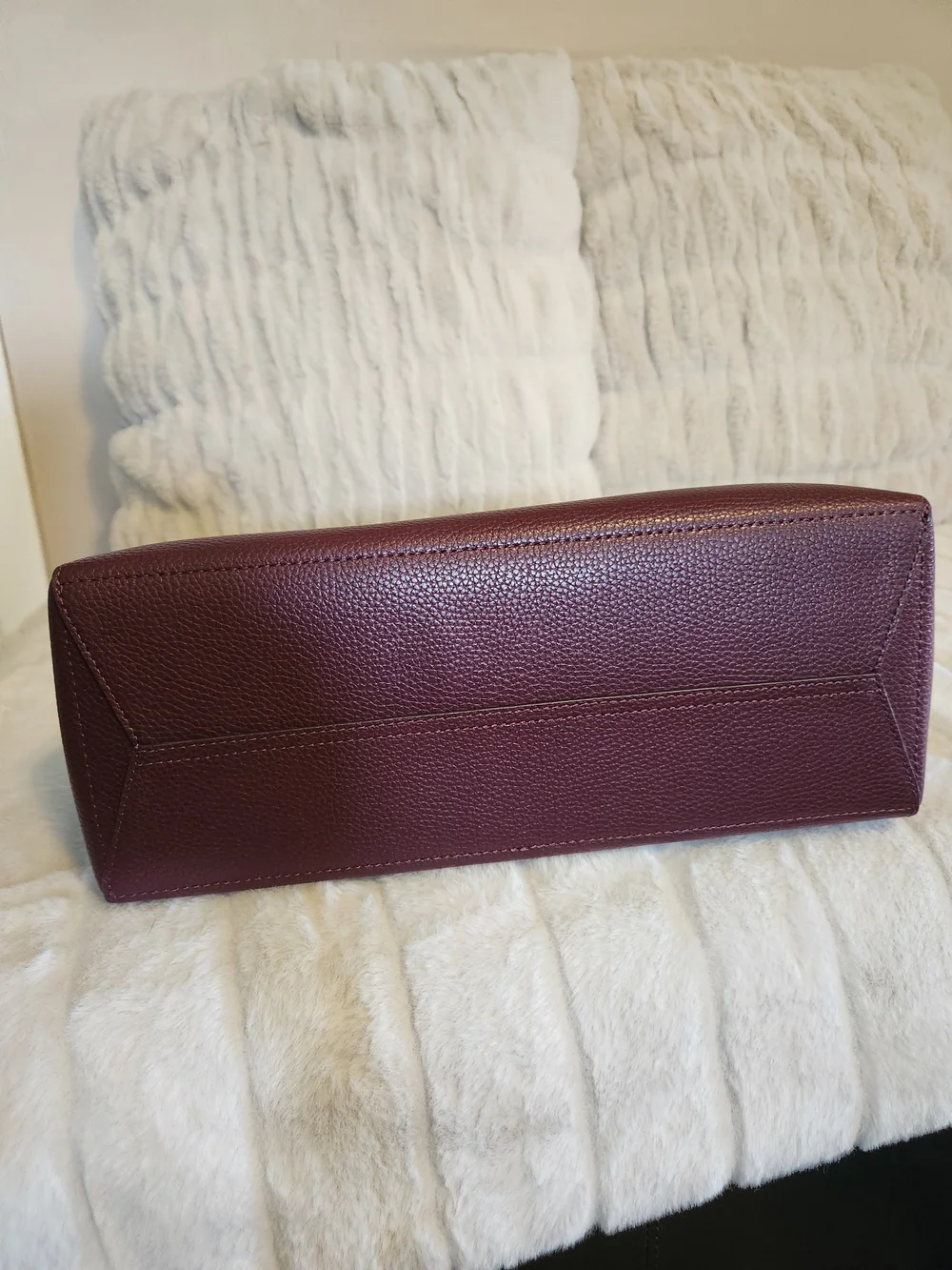 Michael Kors Women's Burgundy Leather Satchel